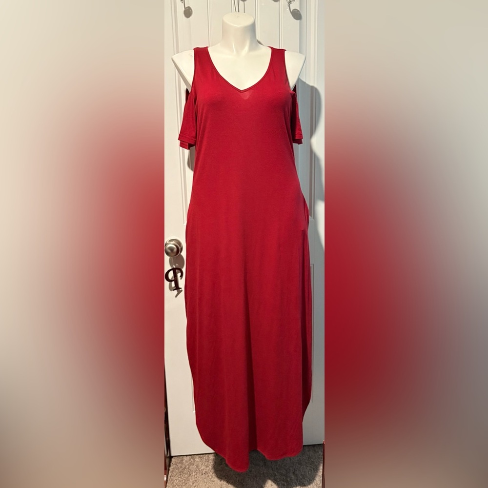 Chic Red Maxi Dress for Women